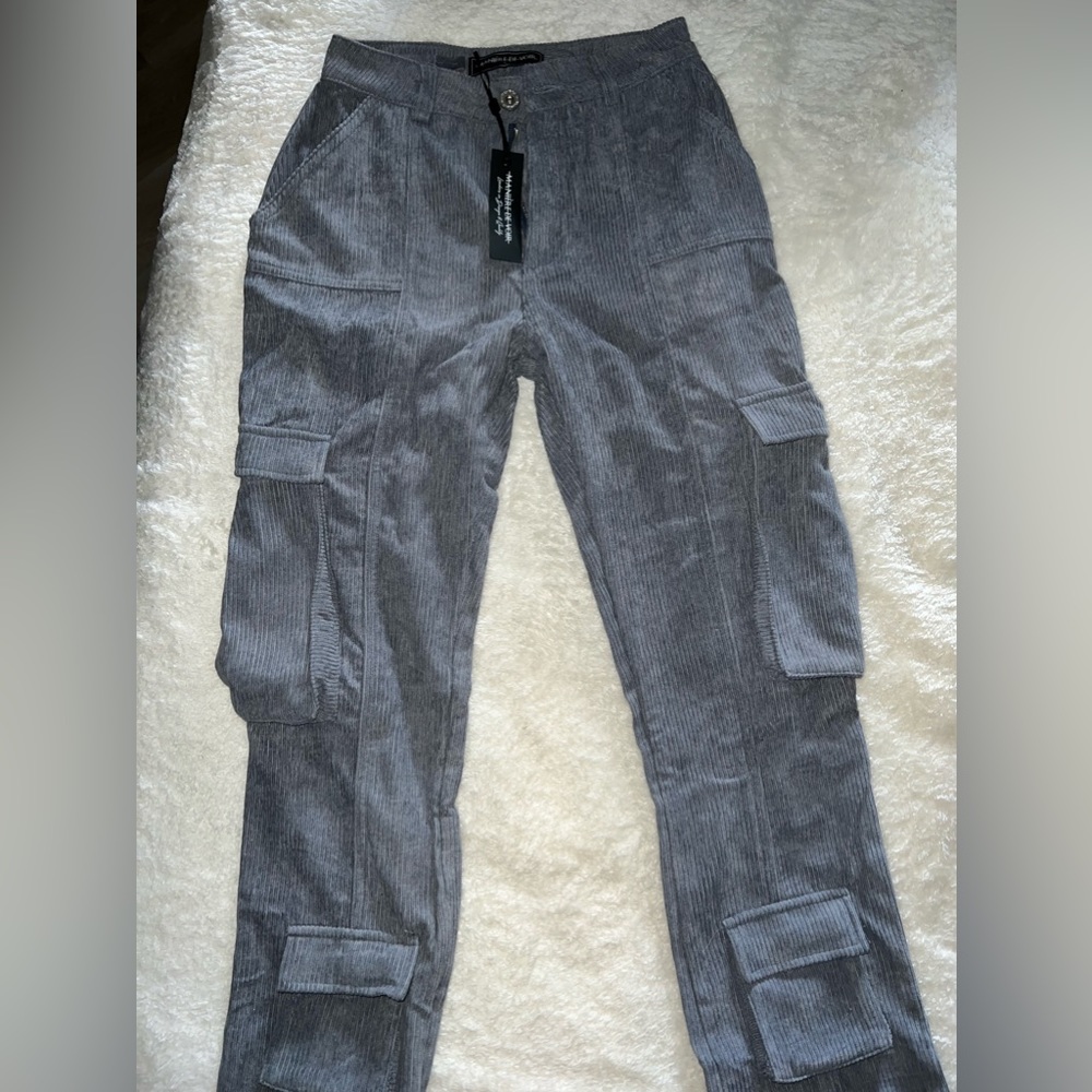MANIERE DE VOIR CARGO PANTS - STEEL BLUE.